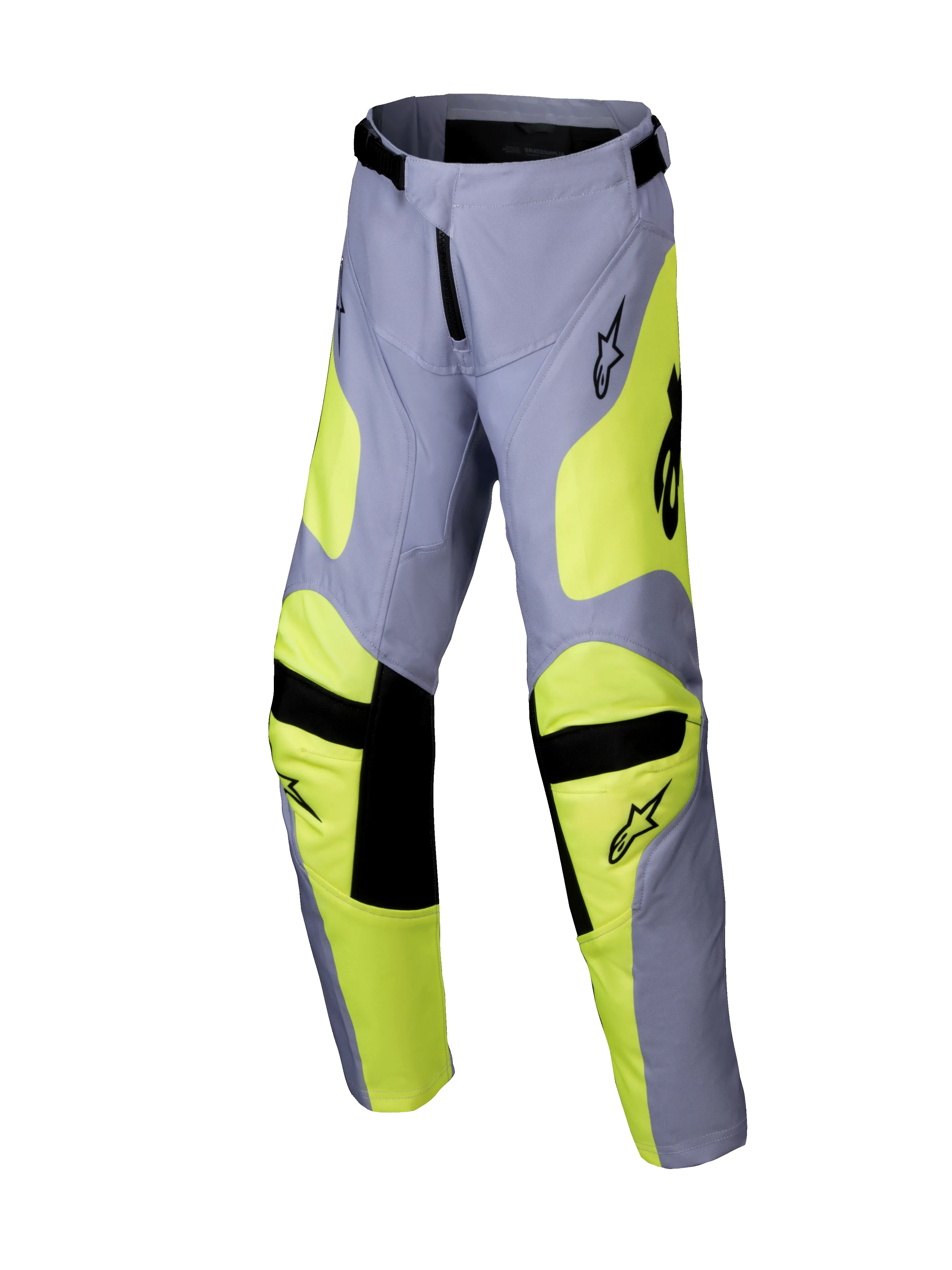 2025 Alpinestars Youth Racer Veil Pants Grey Yellow Fluo