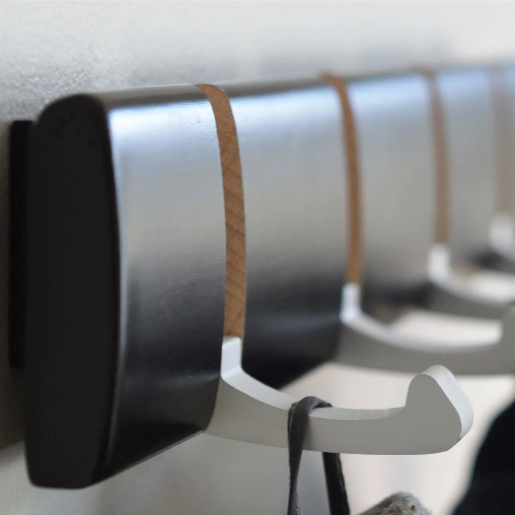 4 Hook Wooden Wall-Mounted Coat Rack - By Harbour Housewares