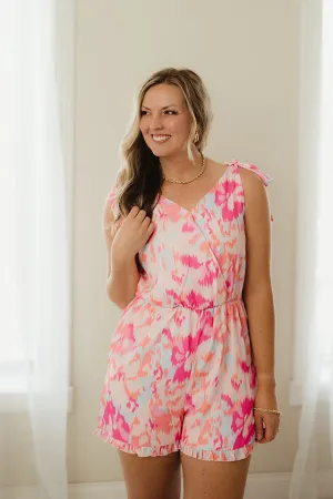 Abstract Print Romper