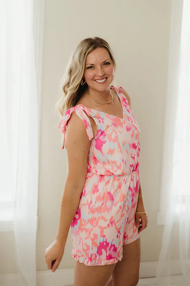 Abstract Print Romper
