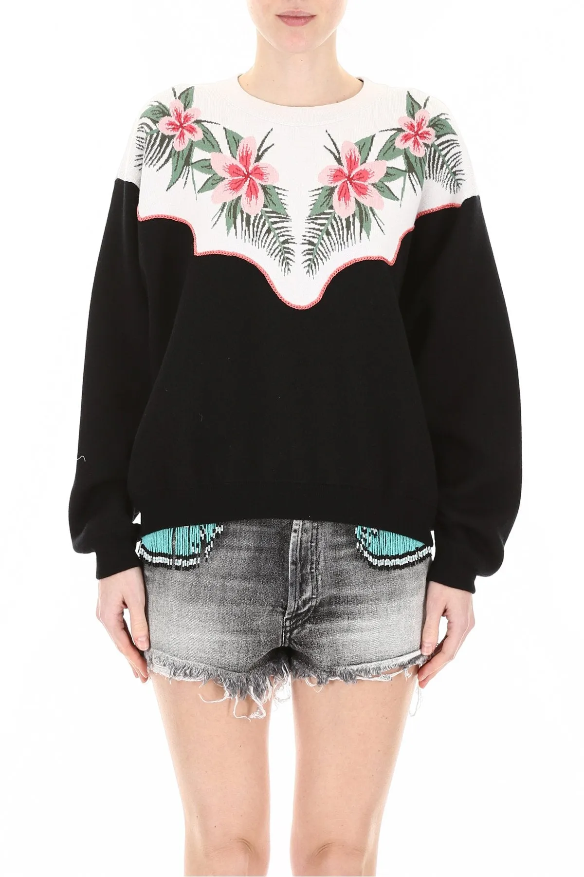 Alanui Motif Embroidered Oversized Sweatshirt
