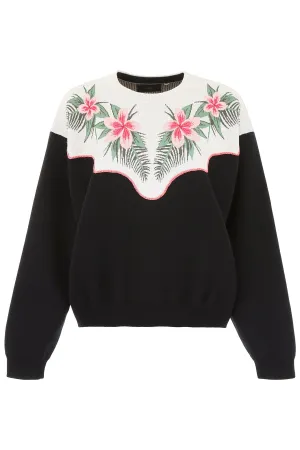 Alanui Motif Embroidered Oversized Sweatshirt