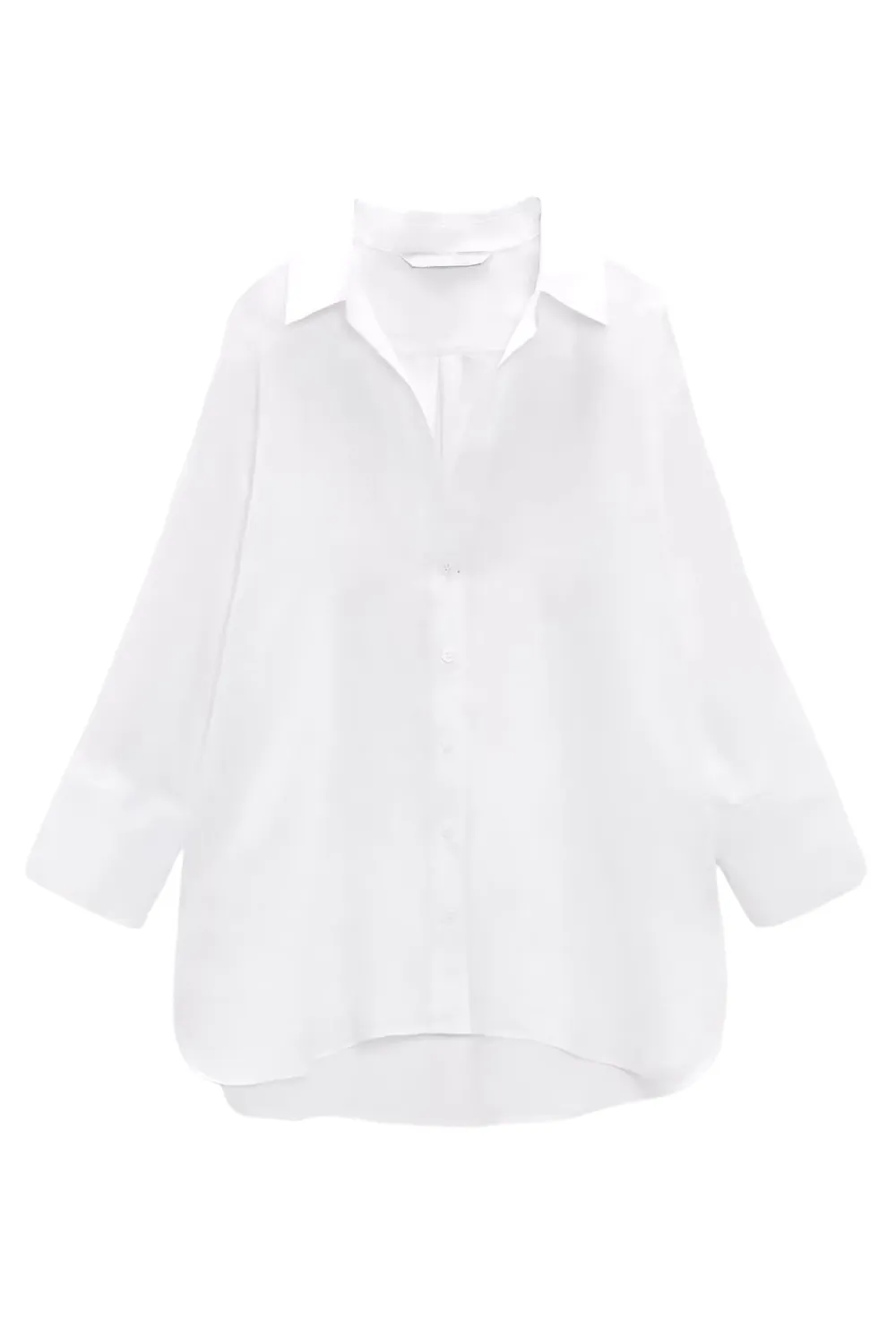 'Bella' Long-Sleeved Collared Linen Shirt (2 Colors)