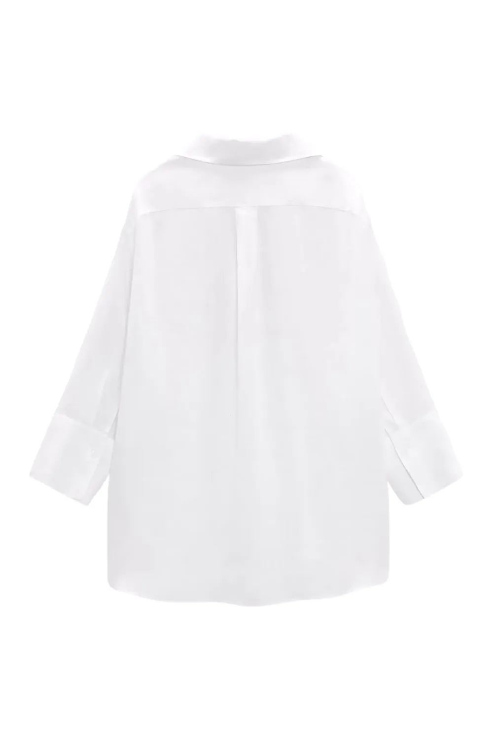 'Bella' Long-Sleeved Collared Linen Shirt (2 Colors)