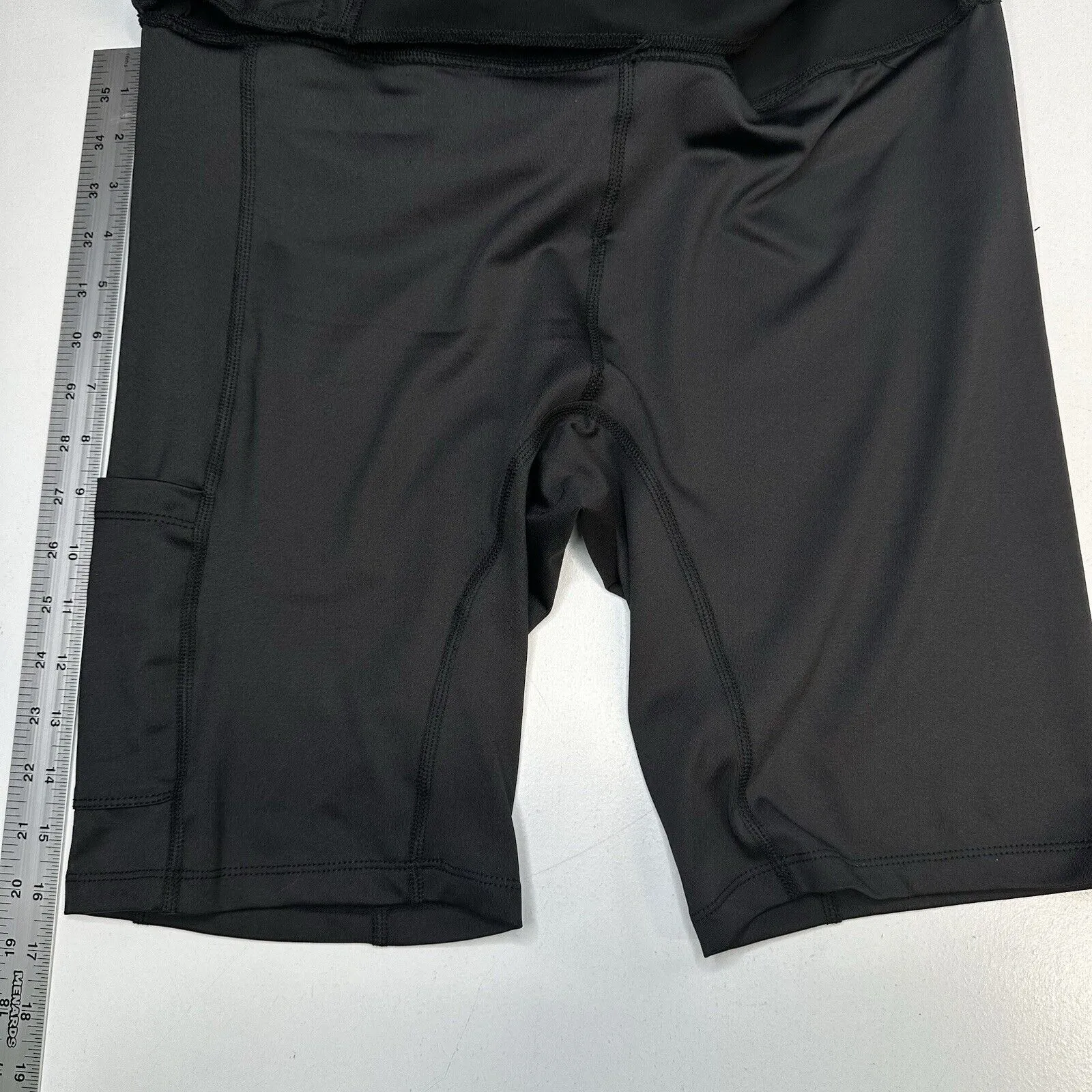 Betabrand Skort Womens Large Ponte Skirt/Shorts Black Career Office Pull On EUC