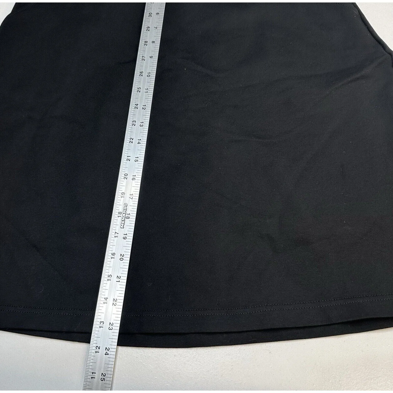 Betabrand Skort Womens Large Ponte Skirt/Shorts Black Career Office Pull On EUC