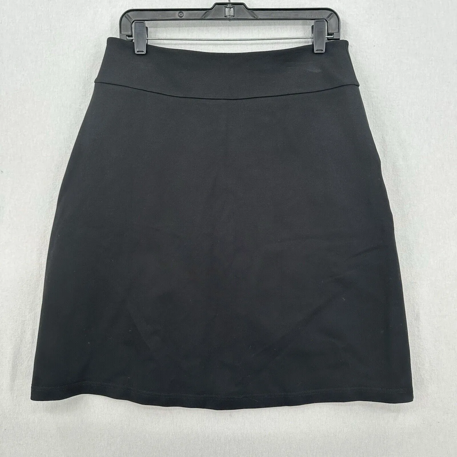 Betabrand Skort Womens Large Ponte Skirt/Shorts Black Career Office Pull On EUC