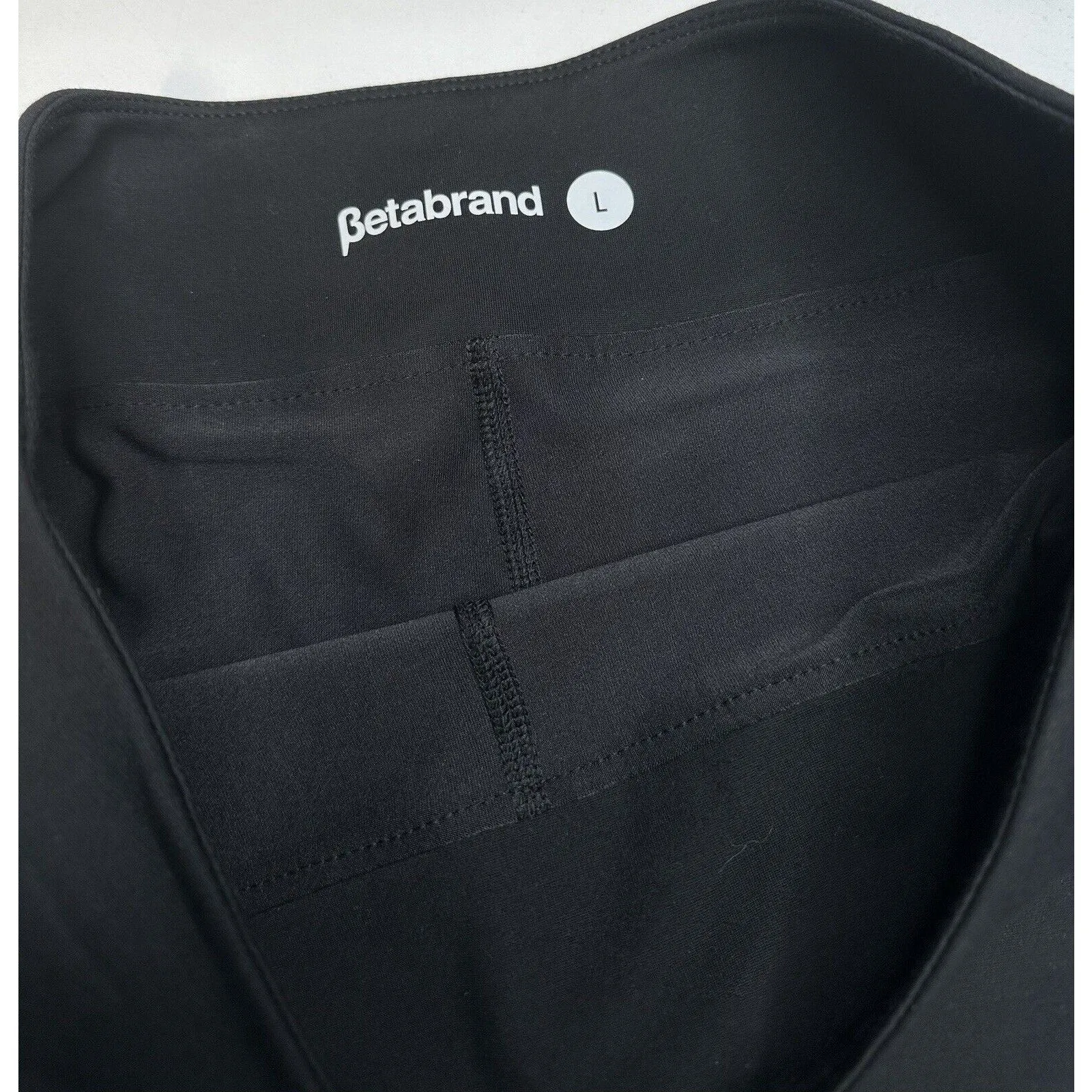 Betabrand Skort Womens Large Ponte Skirt/Shorts Black Career Office Pull On EUC