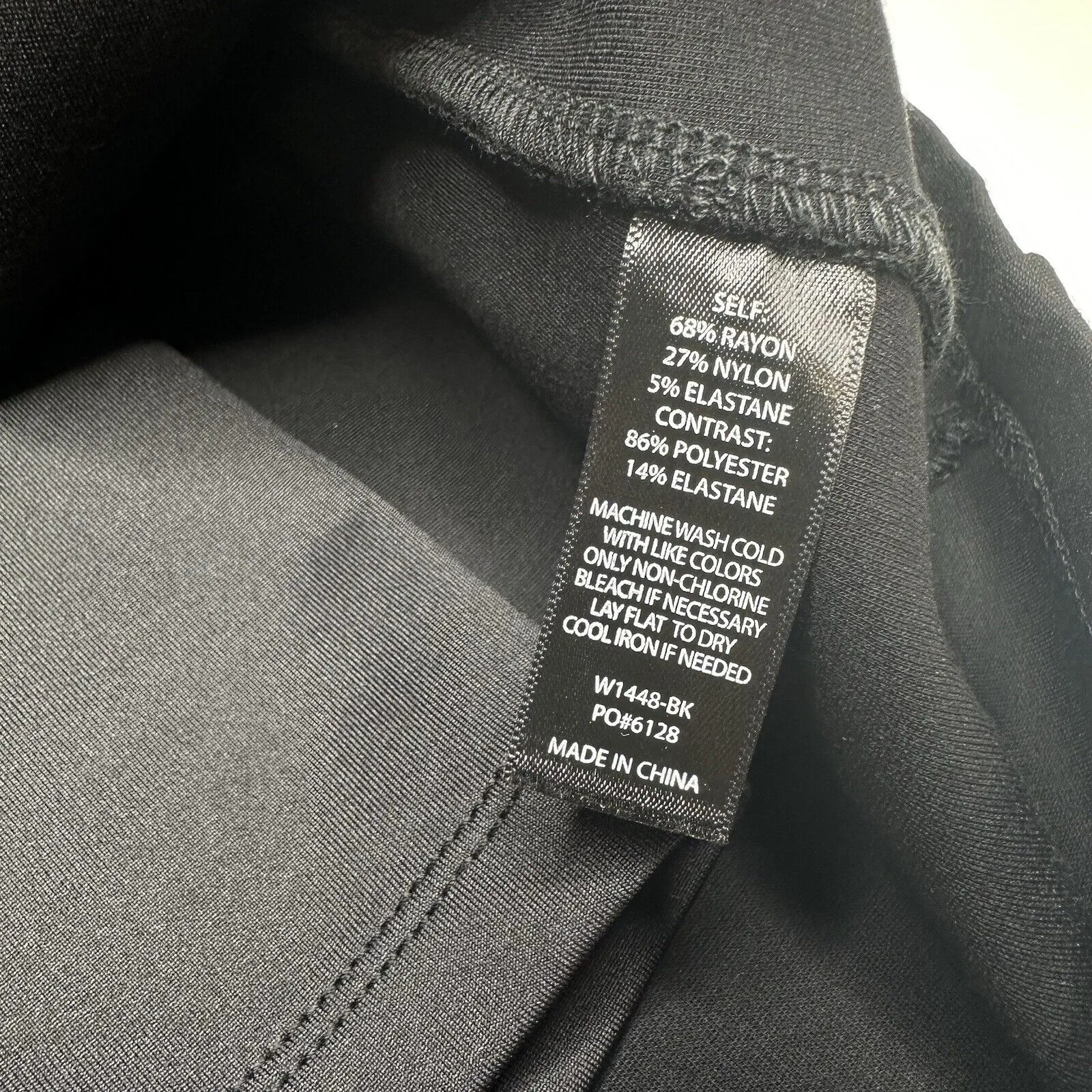 Betabrand Skort Womens Large Ponte Skirt/Shorts Black Career Office Pull On EUC