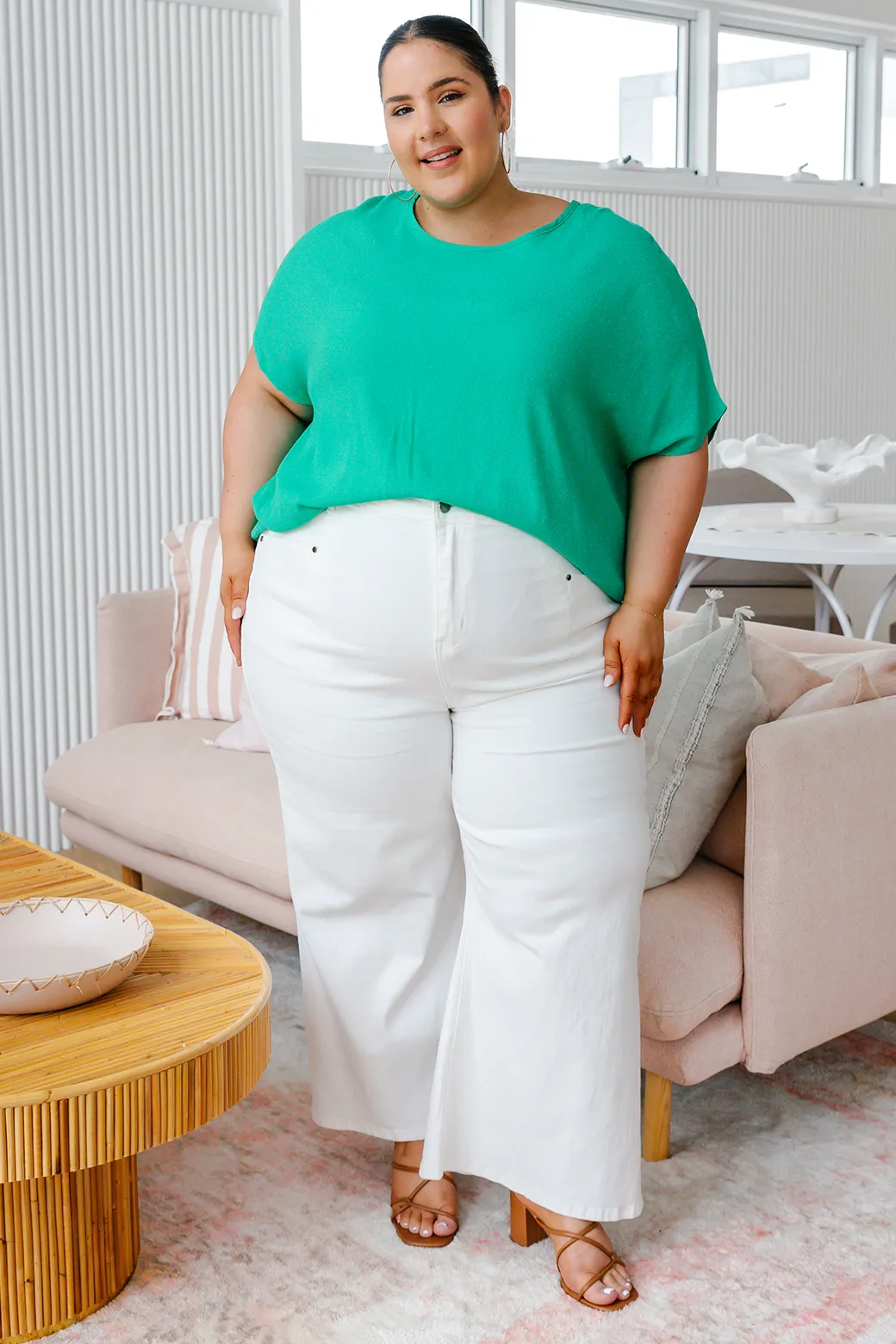 Brodie Drape Top Jade