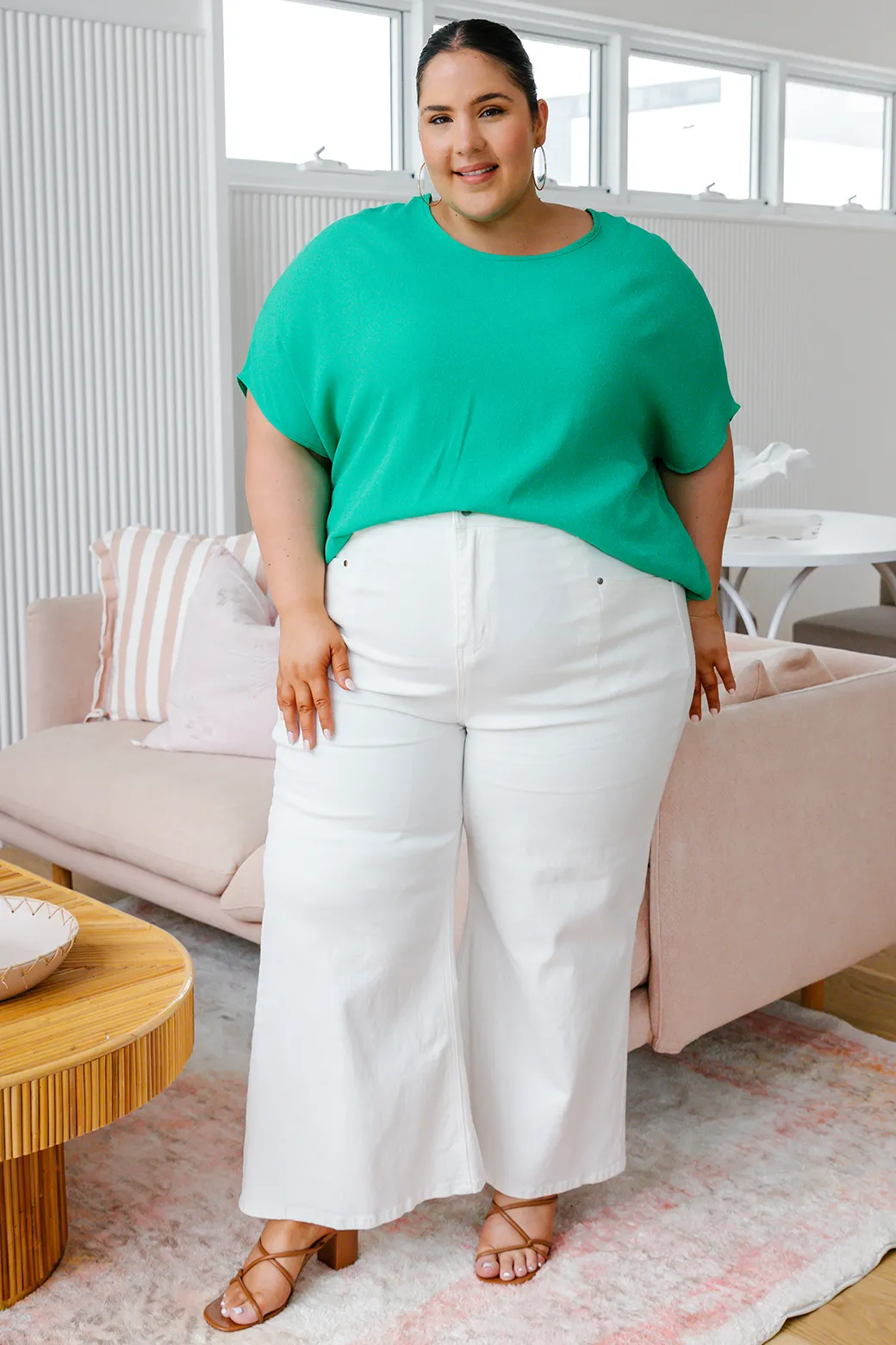 Brodie Drape Top Jade