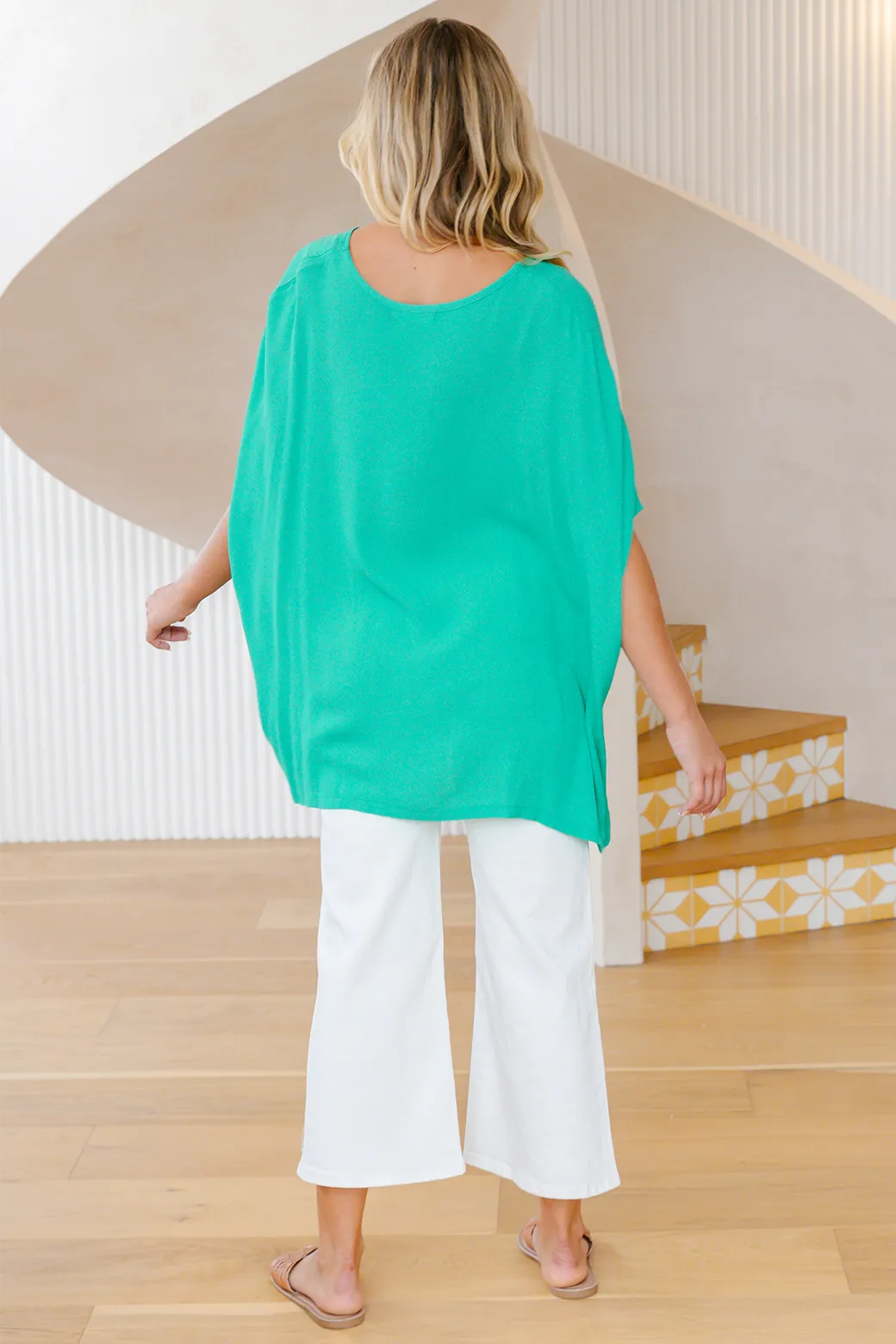 Brodie Drape Top Jade