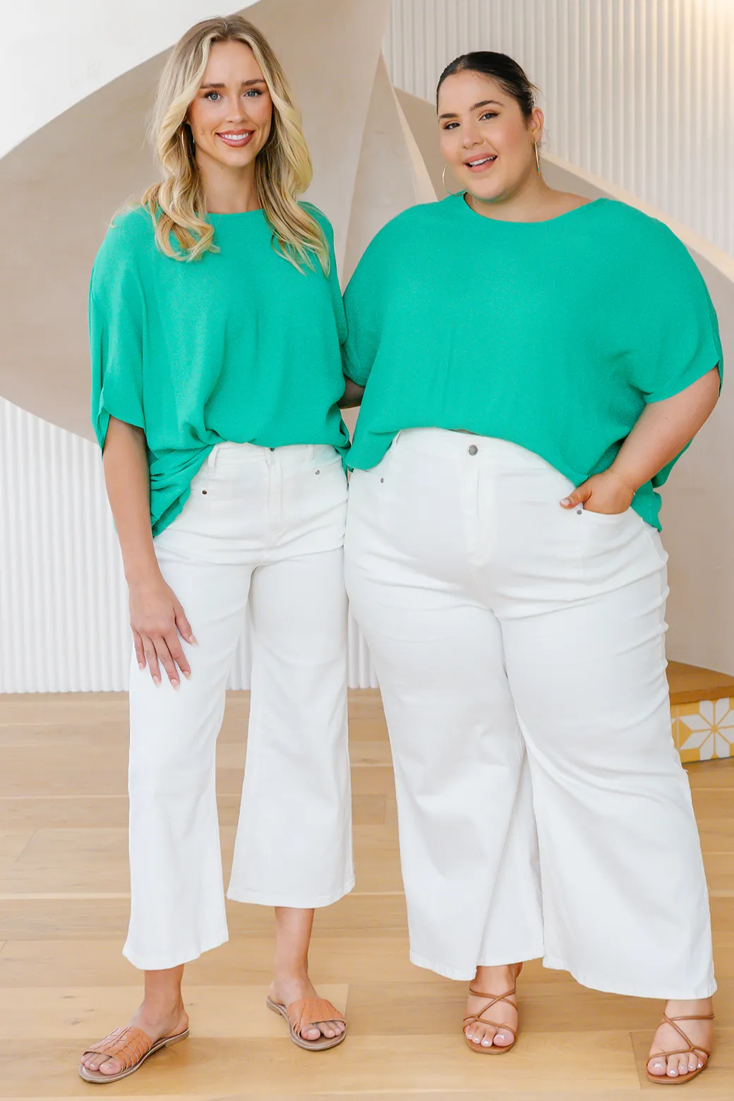 Brodie Drape Top Jade