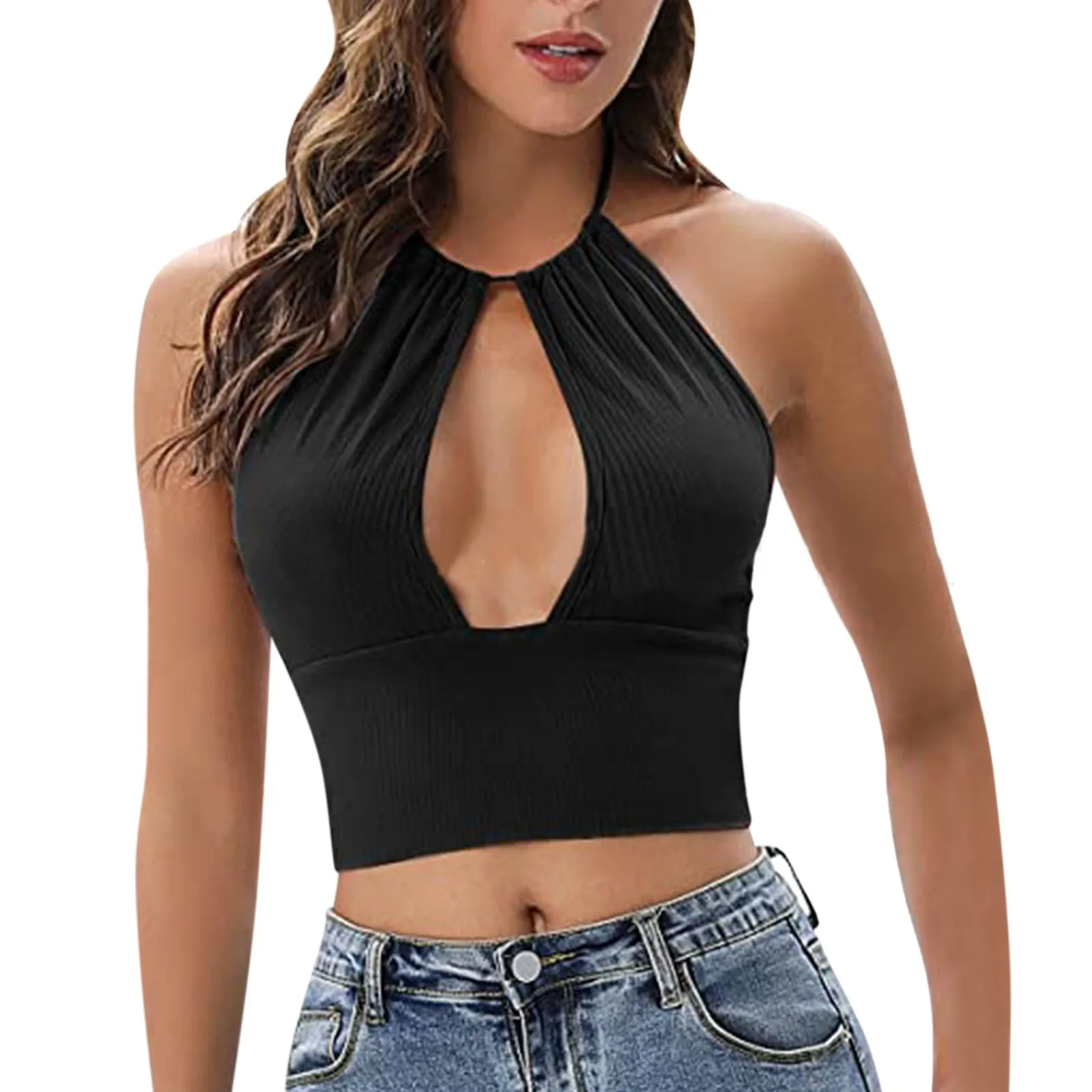 Camisole Halter  Summer Sexy Hollow Tops
