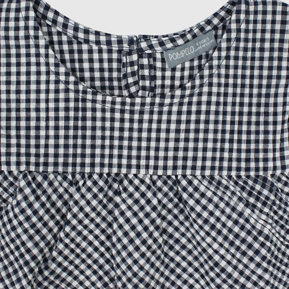 Checkered Sleeveless Blouse