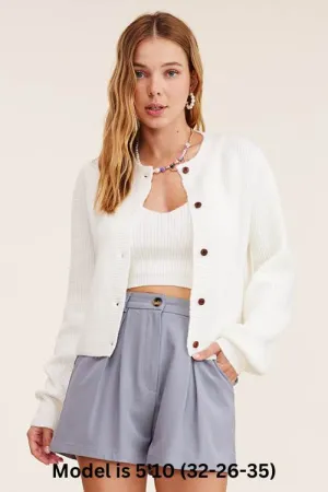 Claire - Sweater Top SET- Cream