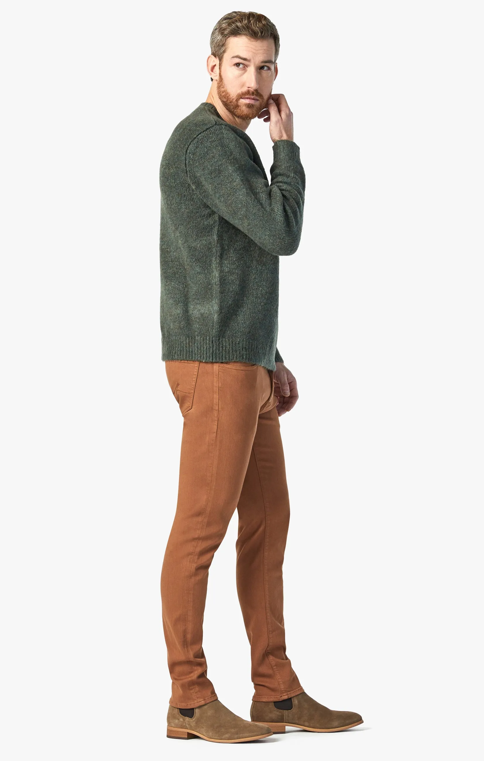 Courage Straight Leg Pants In Toffee Comfort