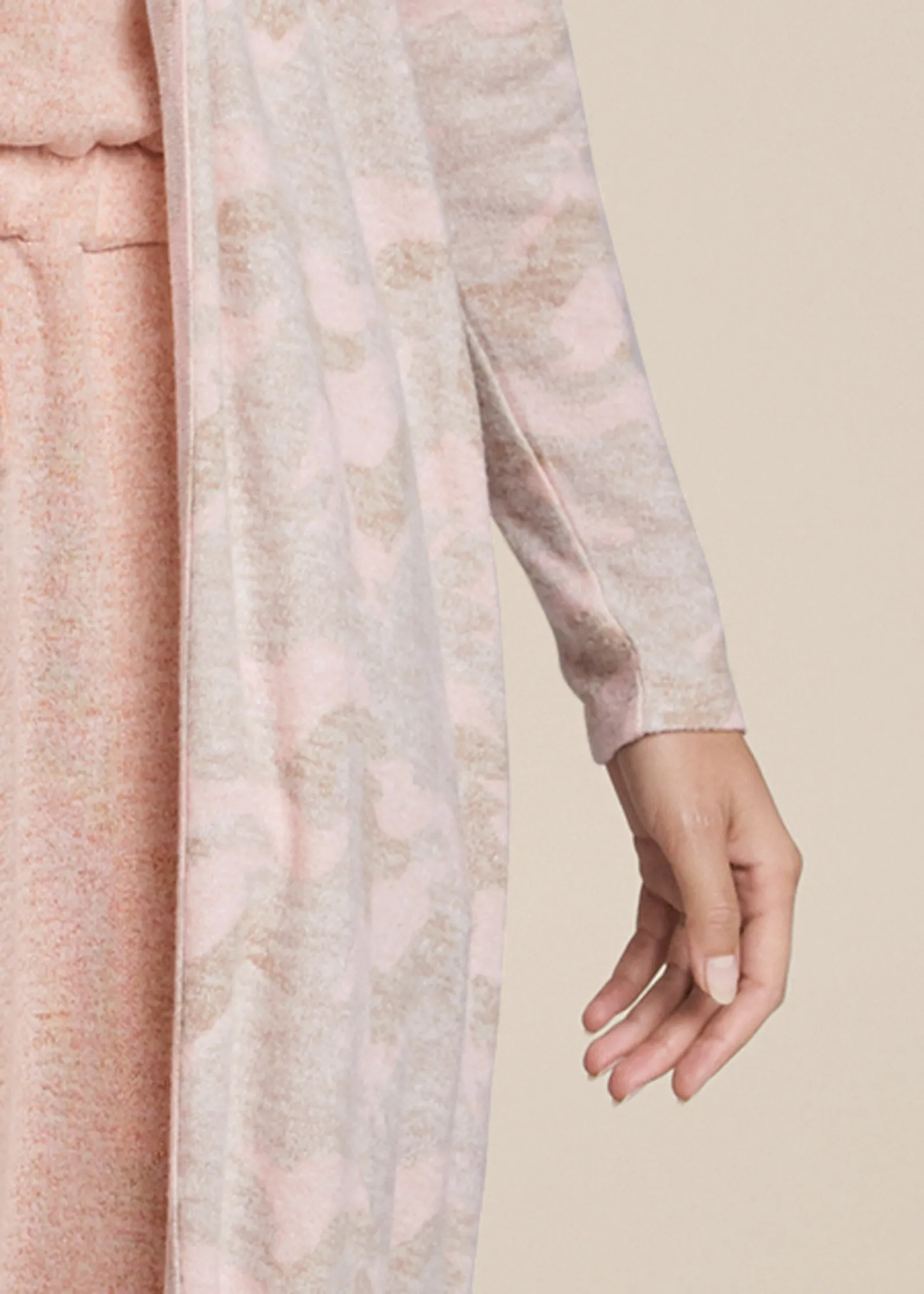 Cozy Hacci Duster - Pink Multi