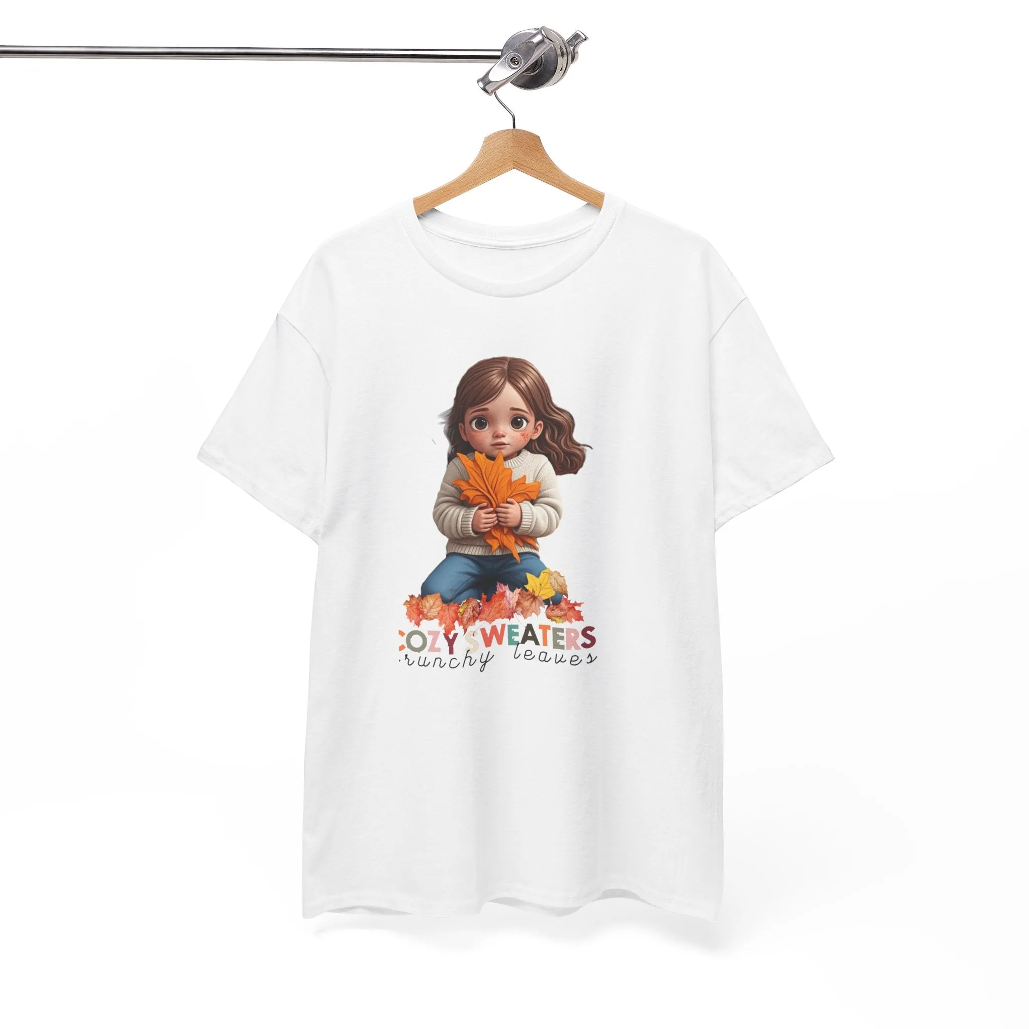 Cozy Sweaters and Crunchy Leaves - Unisex Heavy Cotton Tee