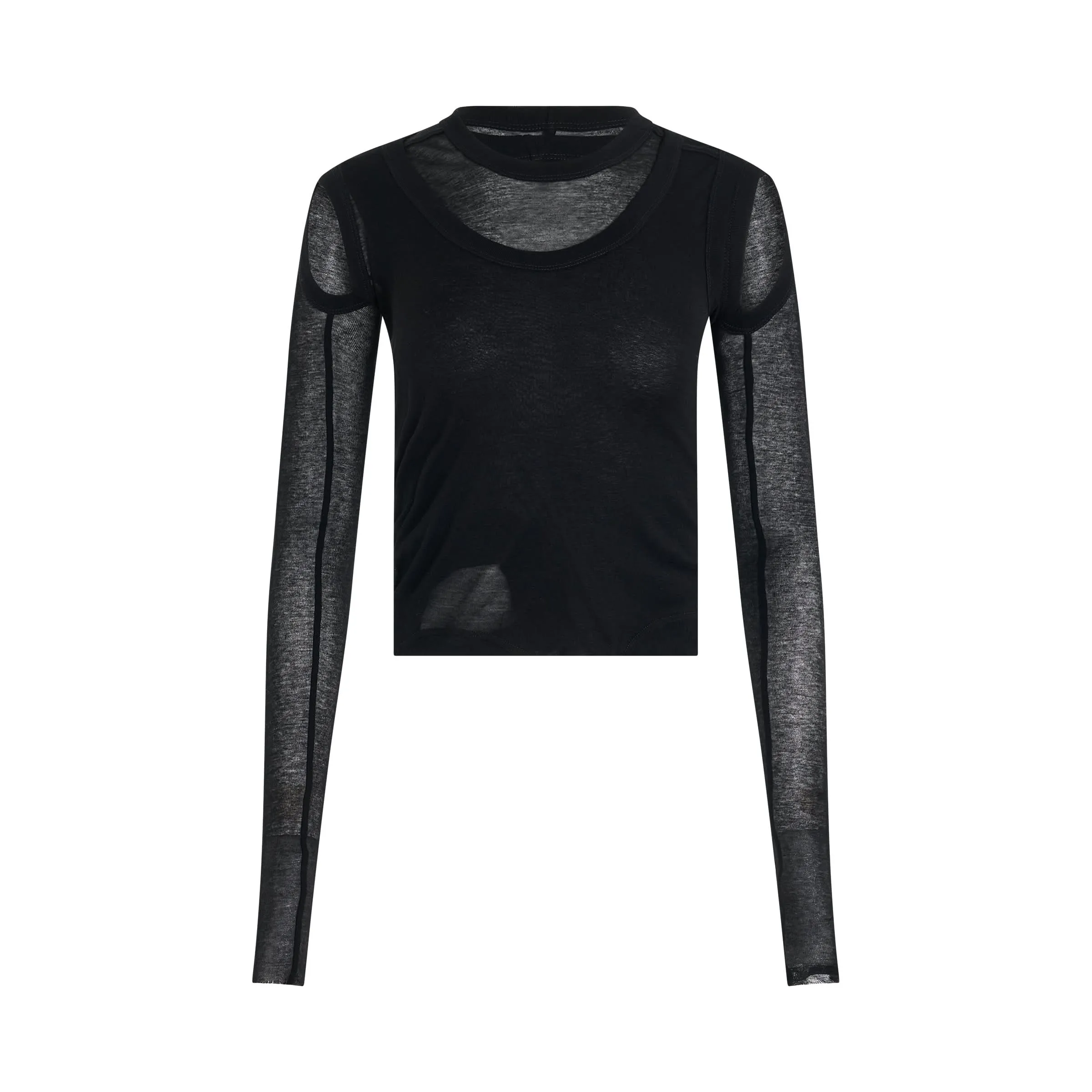 Cropped Banana T-Shirt in Black