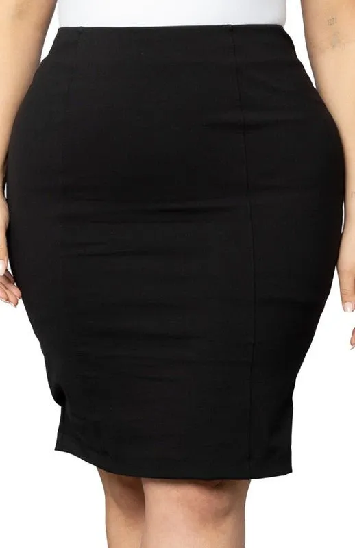 Curvy Pencil Skirt - Plus