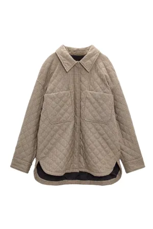'Dakota' Long Sleeved Collared Puff Shirt Jacket