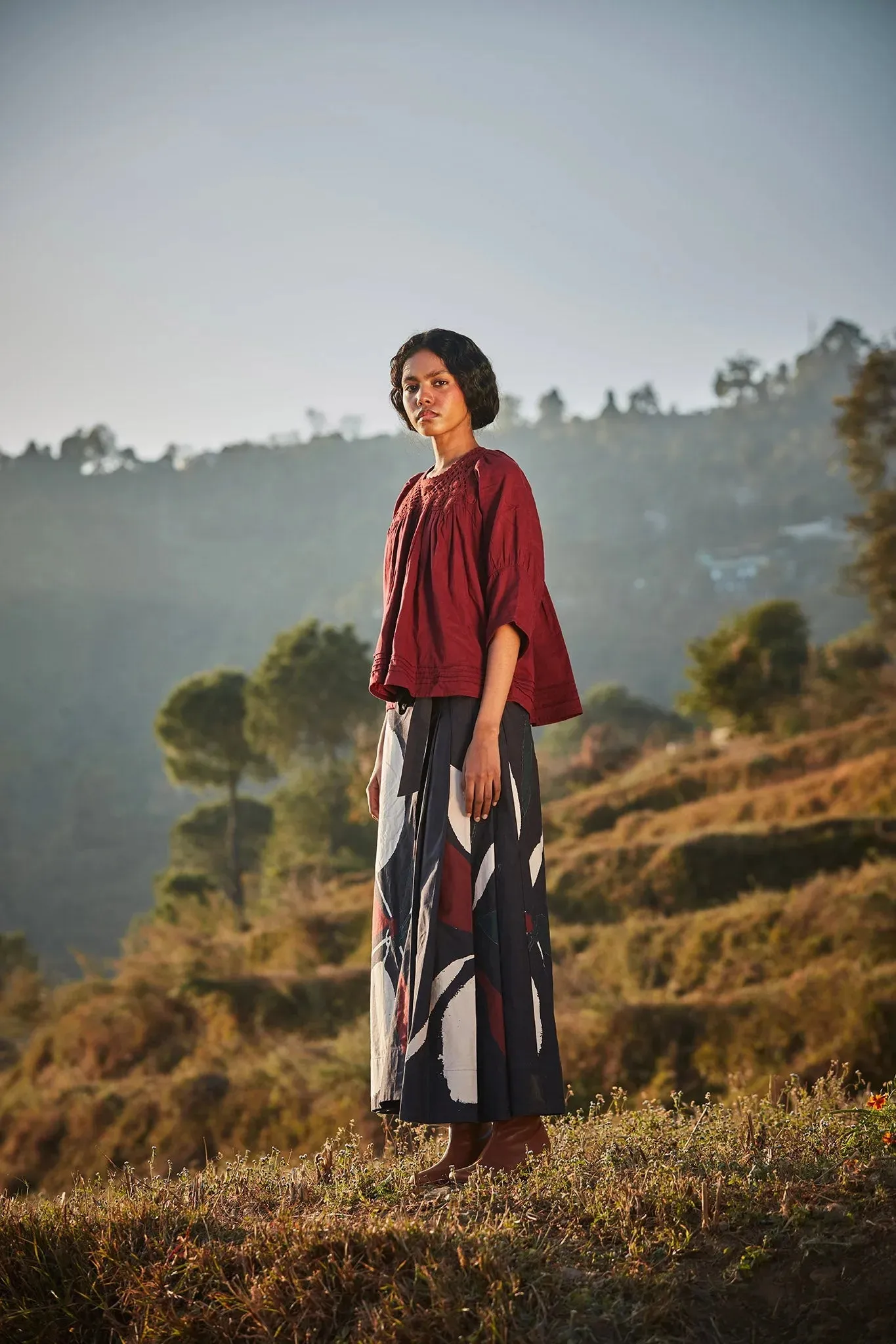 Dappled Petal Skirt Pants
