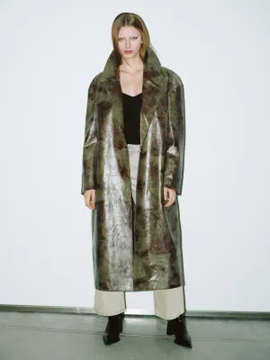 Drop Shoulder Sleeve Long Trench Coats