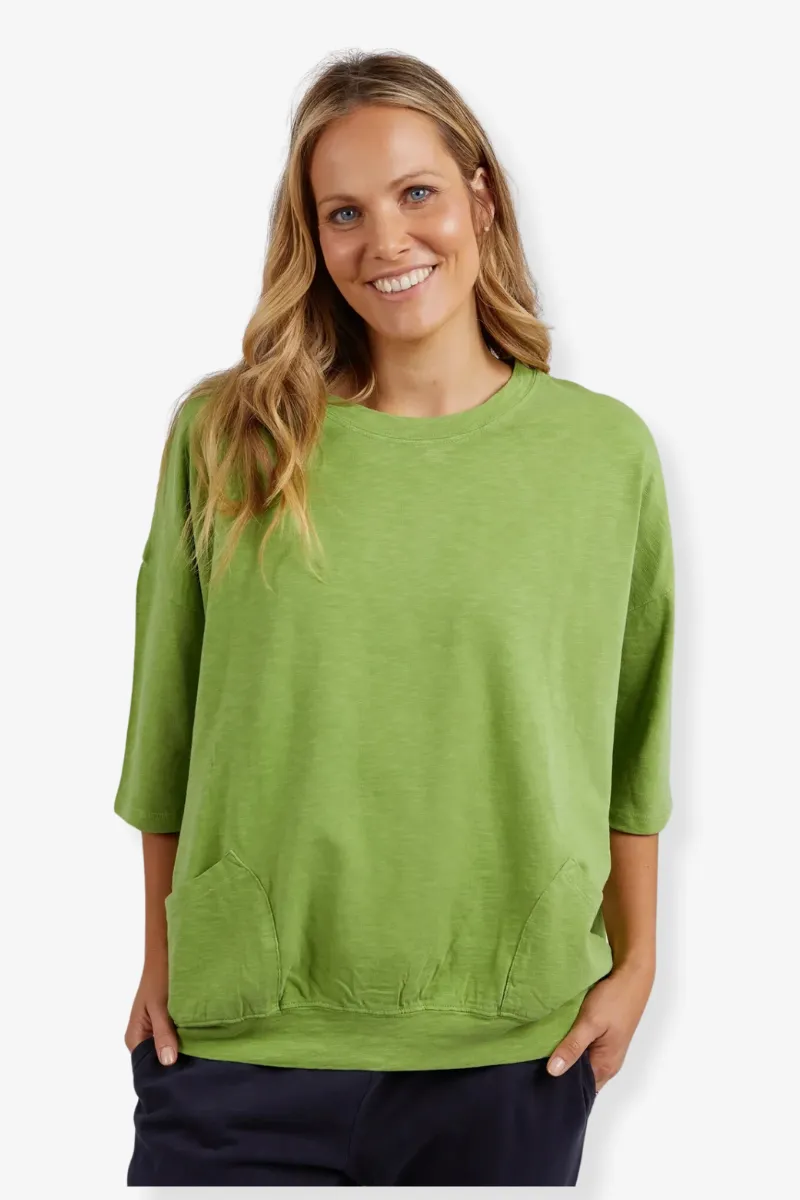 Elm - Fundamental Mazie Sweat - Jungle Green
