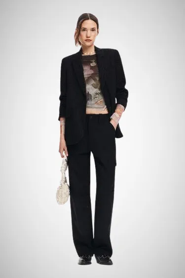 Embroidered Floral Blazer