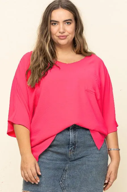 Everyday Dream V Neck Top (Plus)