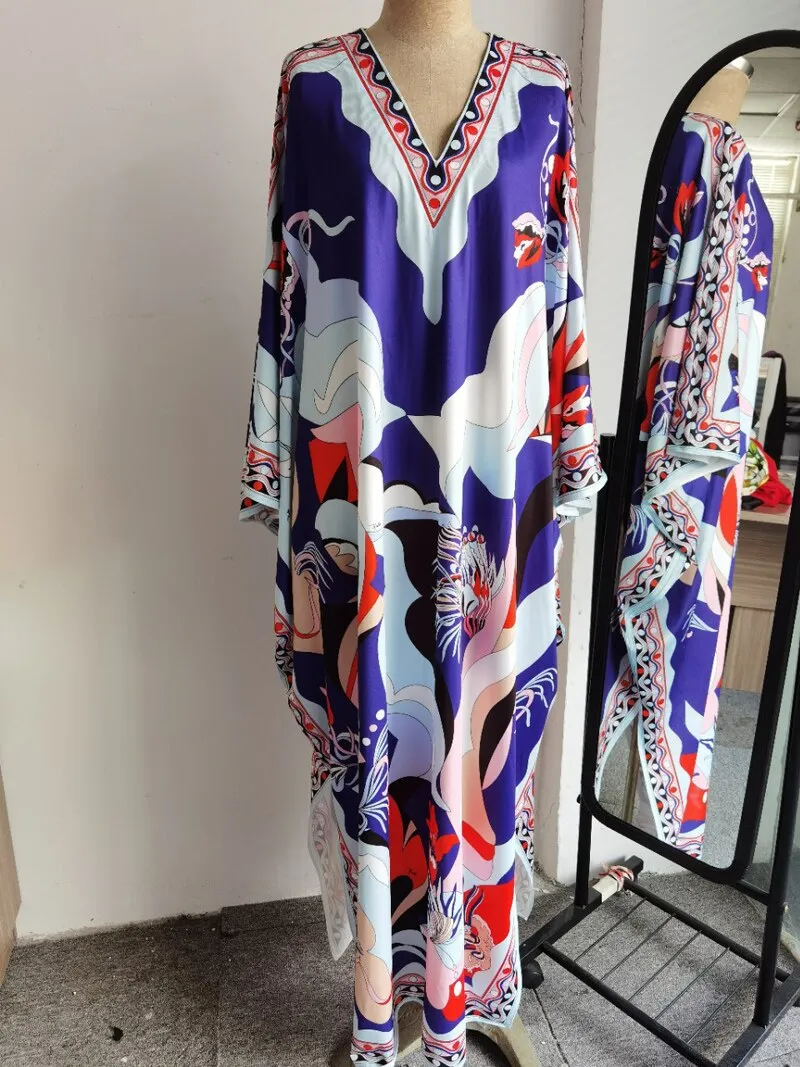 FashionSierra - Printed Sexy Side Split Fashion Casual Long Maxi Dresses