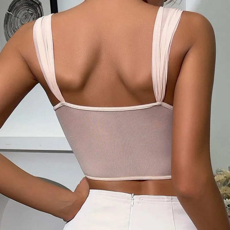 Floral Embroidered Crop Top