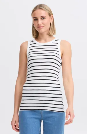 FRHIZAMOND STRIPED TOP "BLACK MIX"