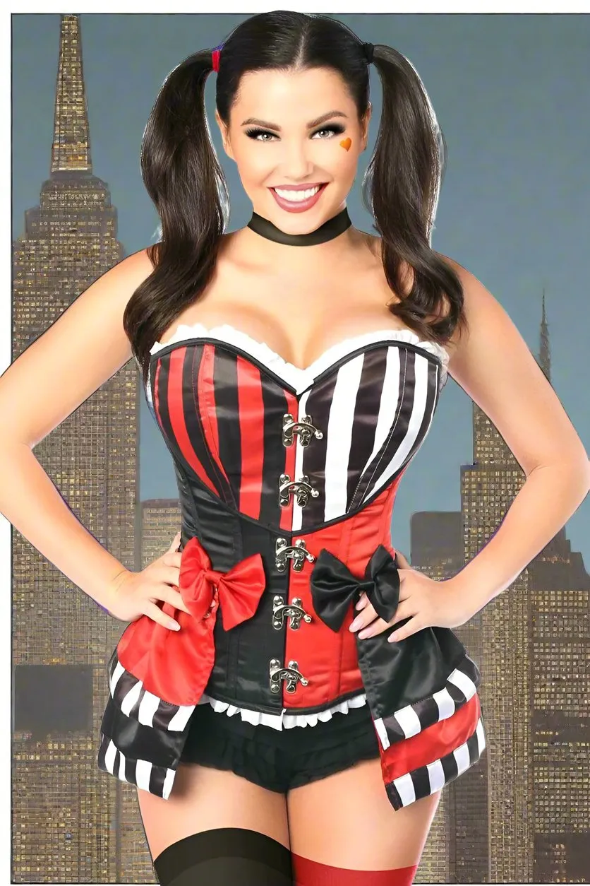 Harley Quinn Inspired Costume in Size S, M, L, XL, 2X, 3X, 4X, 5X, or 6X