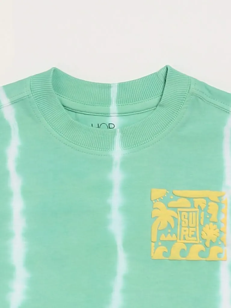 HOP Kids Tie-Dye Green T-Shirt