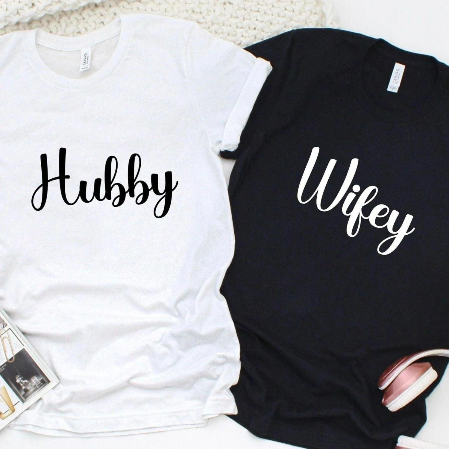 Hubby and Wifey Matching Set - Perfect Couple's Gift!