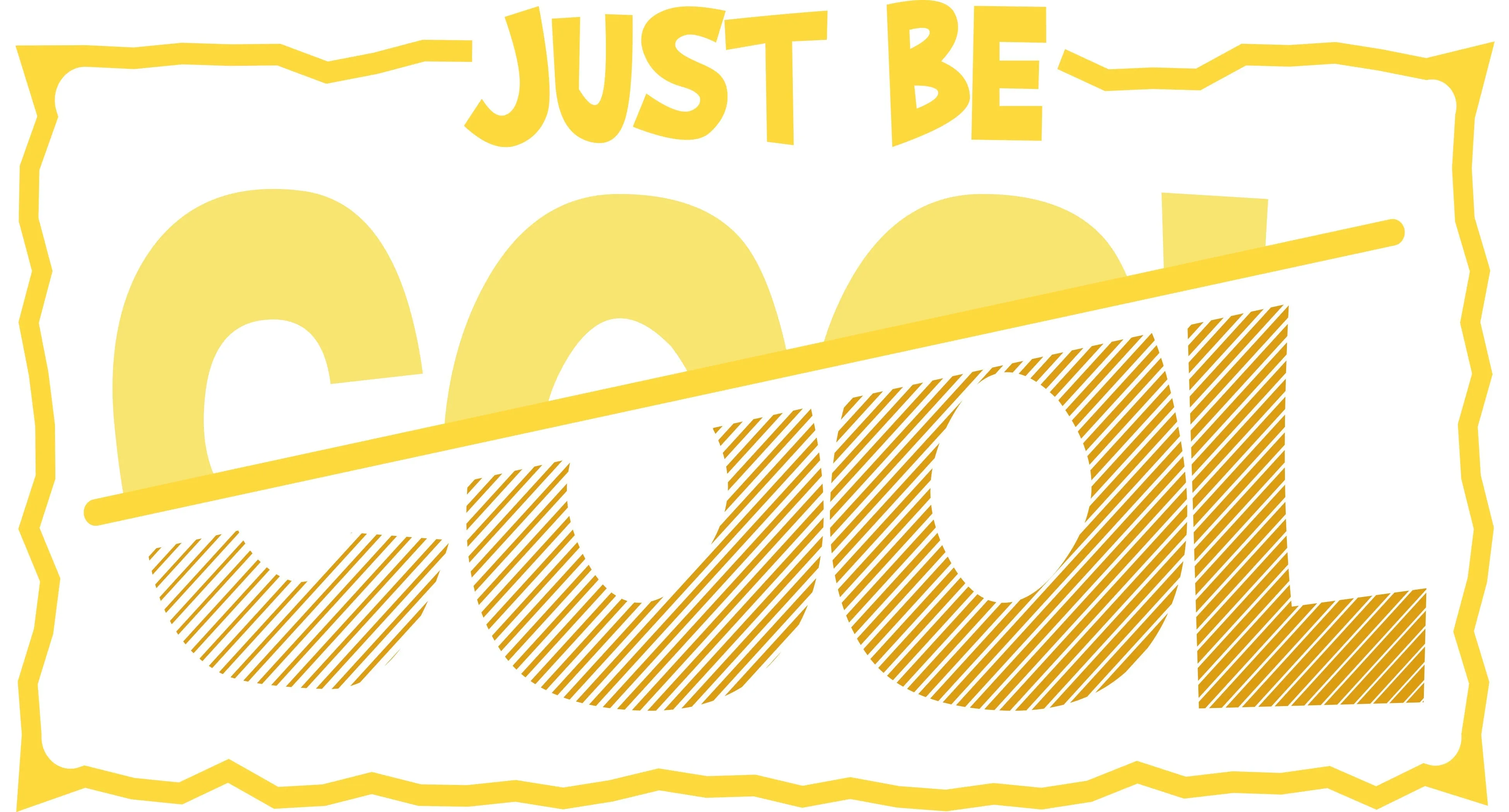Just be Cool - Polycotton Round Neck Graphic T-Shirt for Men