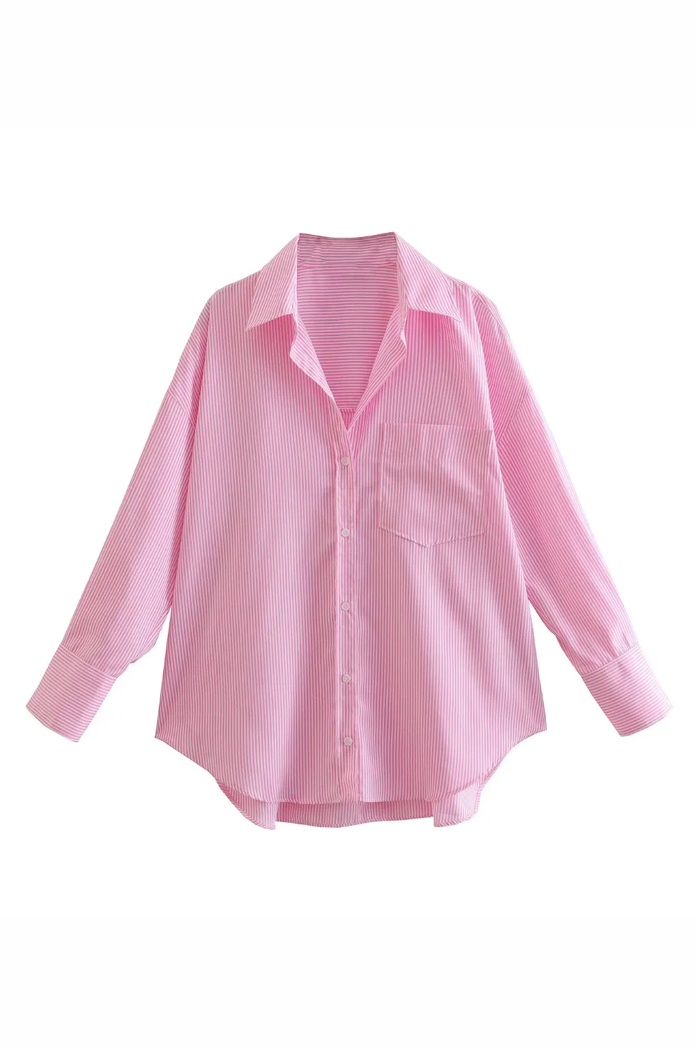 'Laila' Stripe Collared Long Sleeve Shirt (2 Colors)