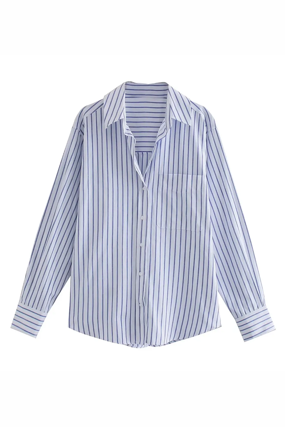 'Laila' Stripe Collared Long Sleeve Shirt (2 Colors)