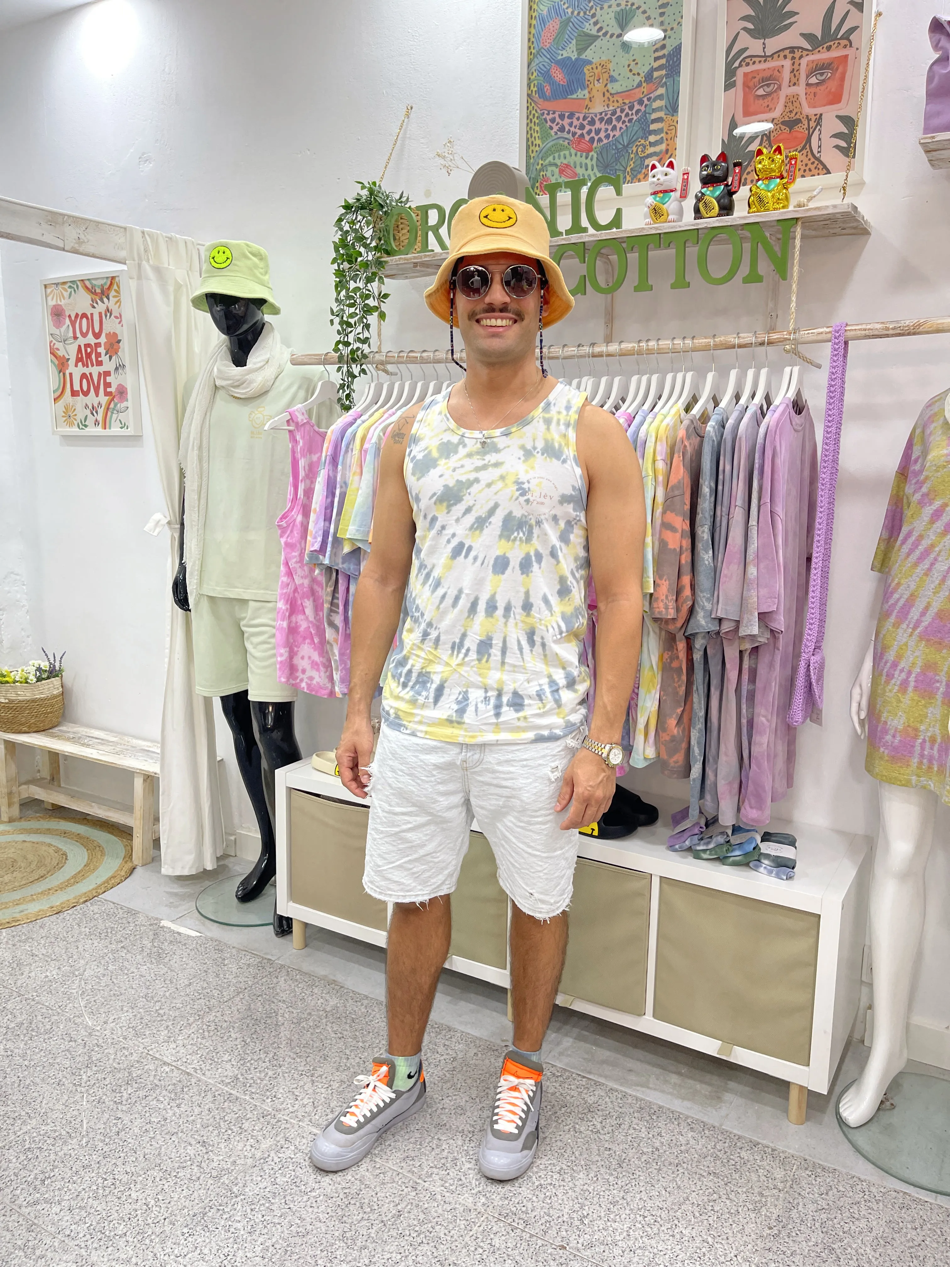 LEMON CLOUD - Sleeveless Organic Cotton Shirt