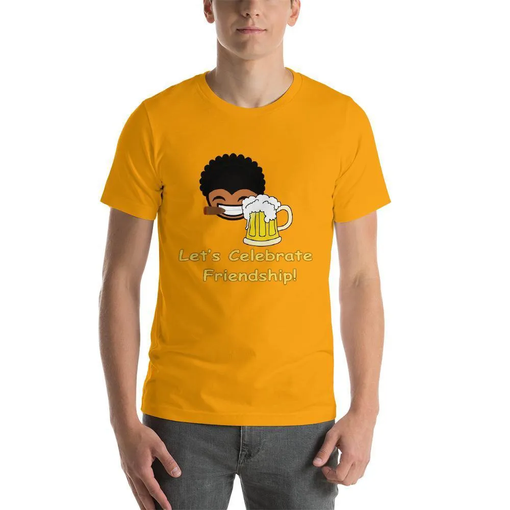 Let's Celebrate Friendship Men Round Neck printed T-Shirts