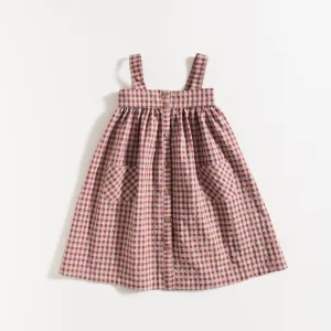 LONG DRESS / PINK WOOD WINKER