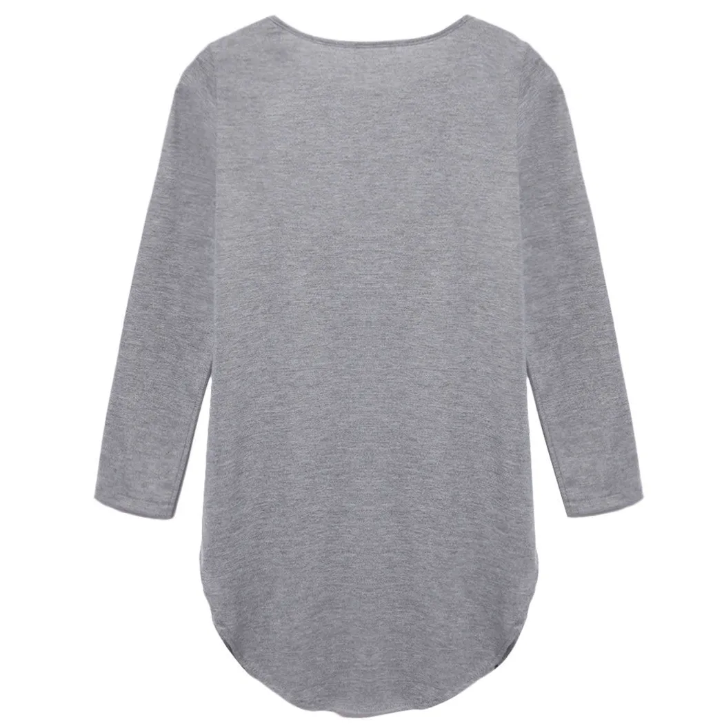 Long Sleeves Bodycon Irregular Pure Color Short Dress