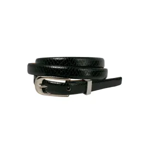 Loop Leather Picola Slim Black Belt