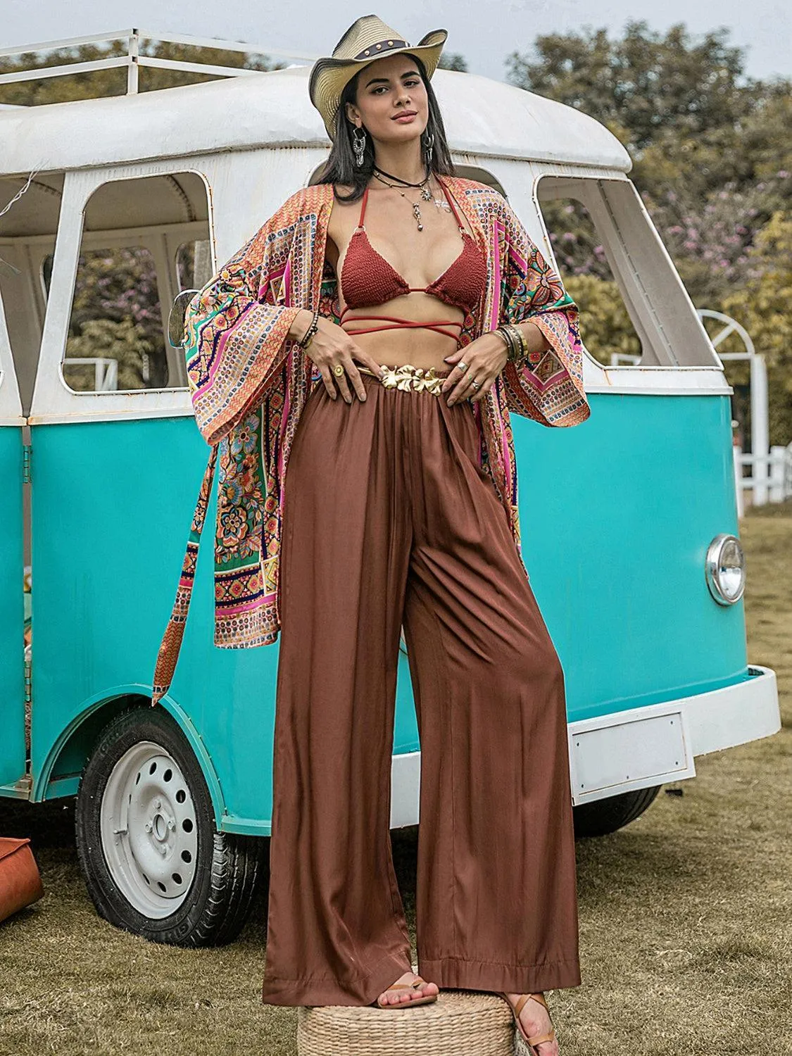 Maximum Comfort High Waist Wide Leg Pants