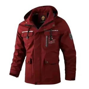 Men's Casual Windbreaker Hooded Jacket