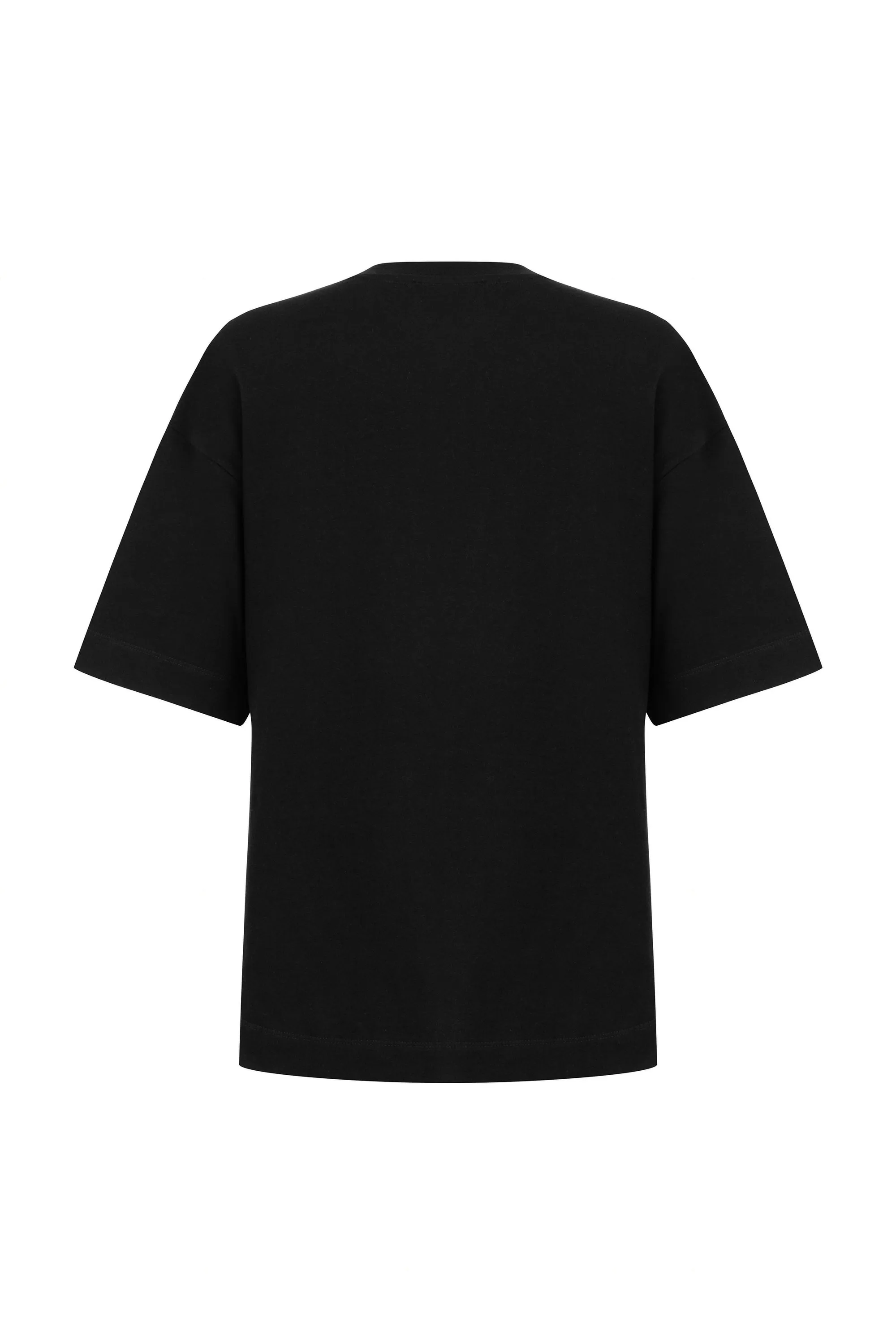 Metal Ring Detailed T-Shirt