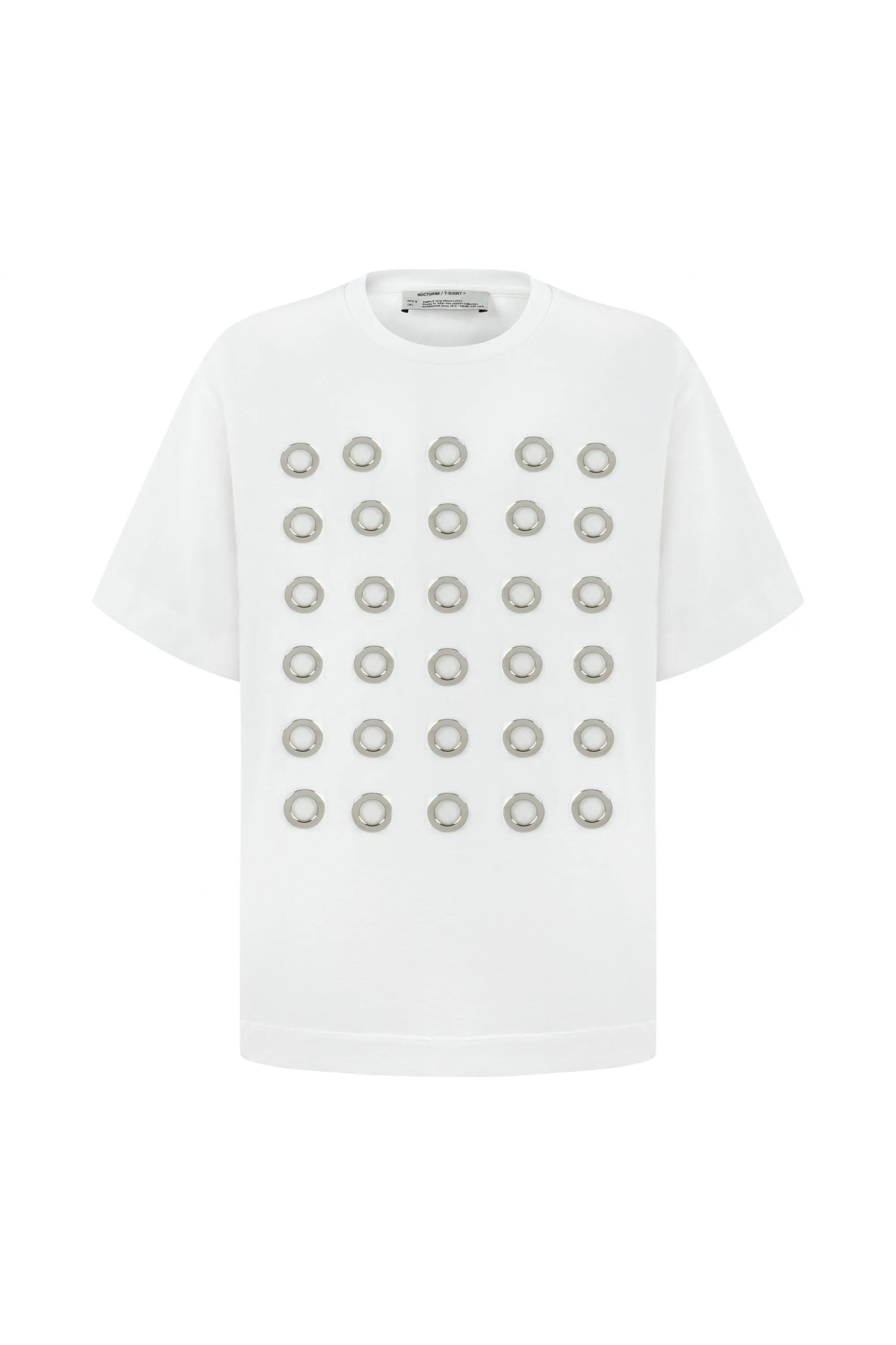 Metal Ring Detailed T-Shirt
