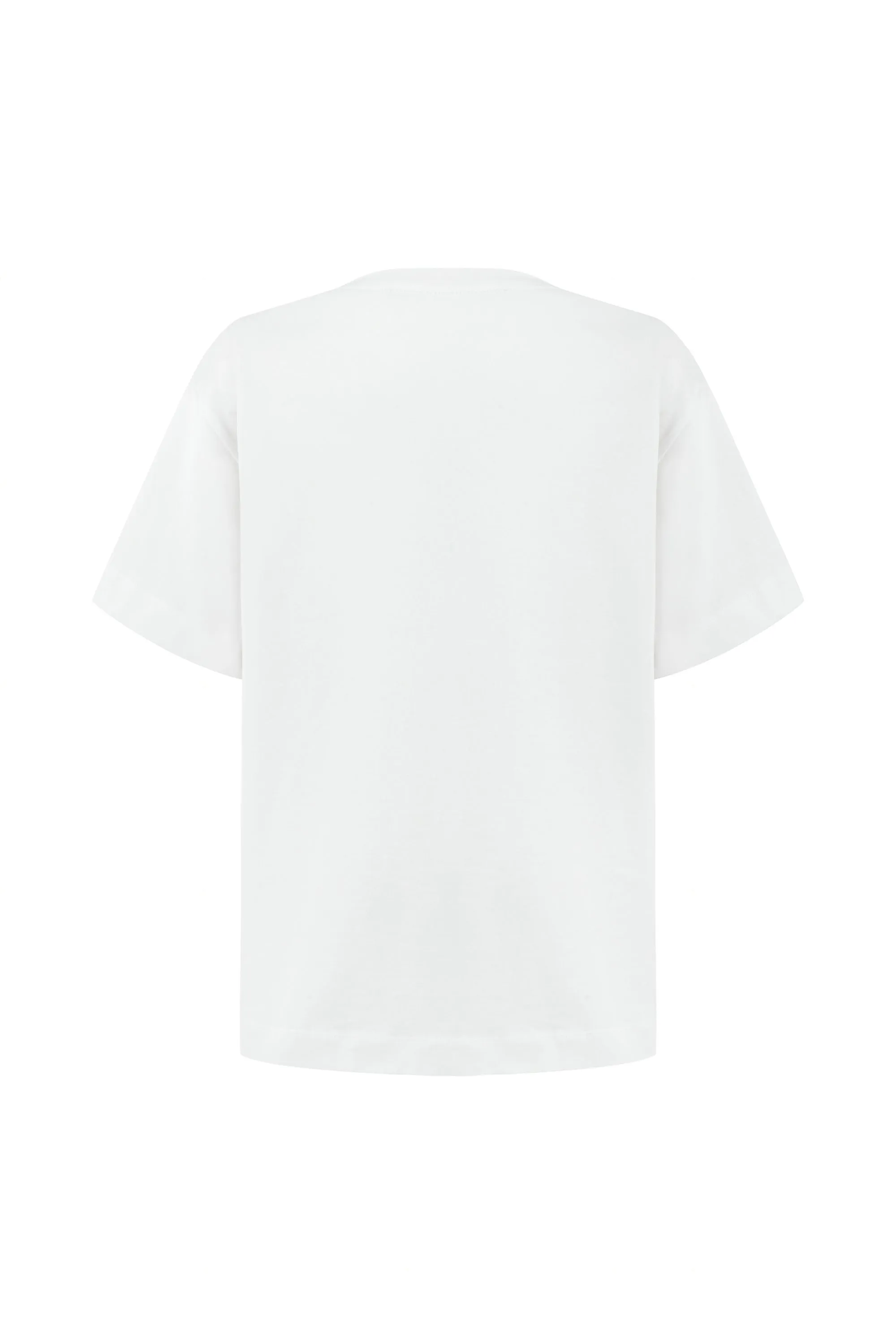 Metal Ring Detailed T-Shirt